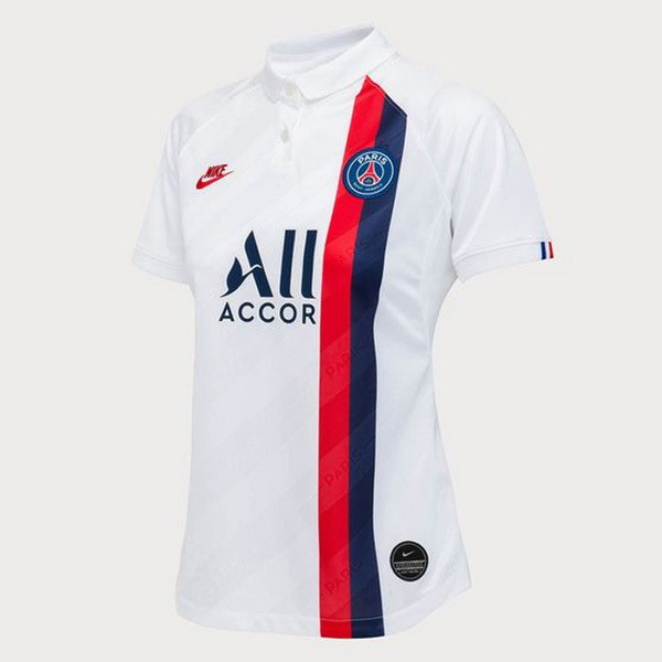 Camiseta Paris Saint Germain Tercera Mujer 2019-2020 Blanco